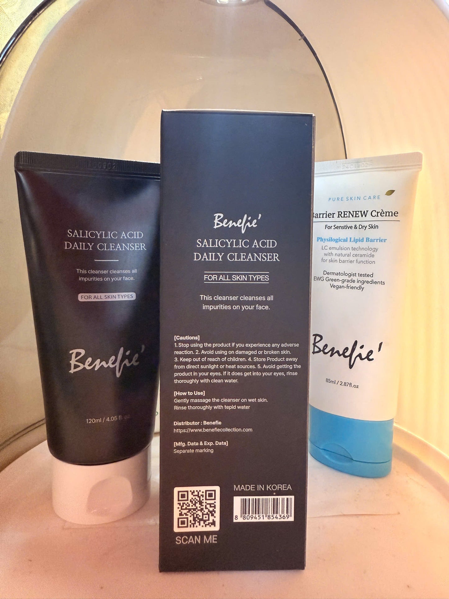 Benefie’ Salicylic Acid Daily Cleanser – SỮA RỬA MẶT HÀNG NGÀY BHA dịu nhẹ cho mọi loại daSẢN XUẤT TẠI HÀN QUỐC 120ml