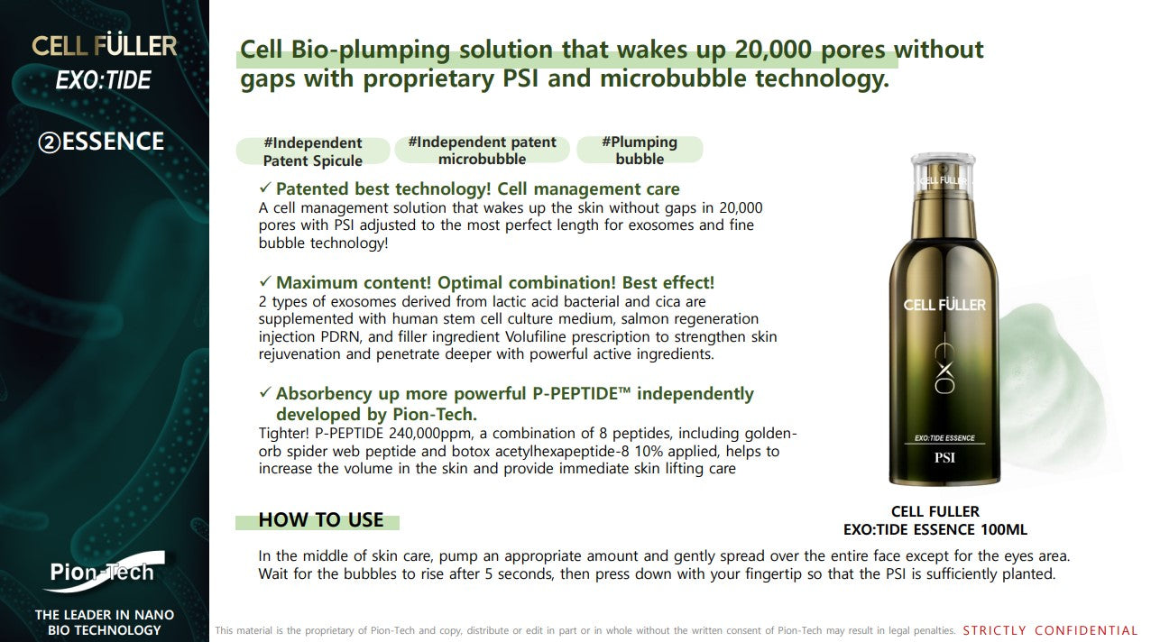 Tinh chất dạng sủi trẻ hóa PSI Cell Fuller Exotide Essence