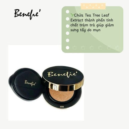 Ampoule Cushion Phấn Nước Benefie' Chống Nắng, Bền Màu, Kiềm Dầu, Căng Bóng Che Phủ Cao SPF50 PA++++