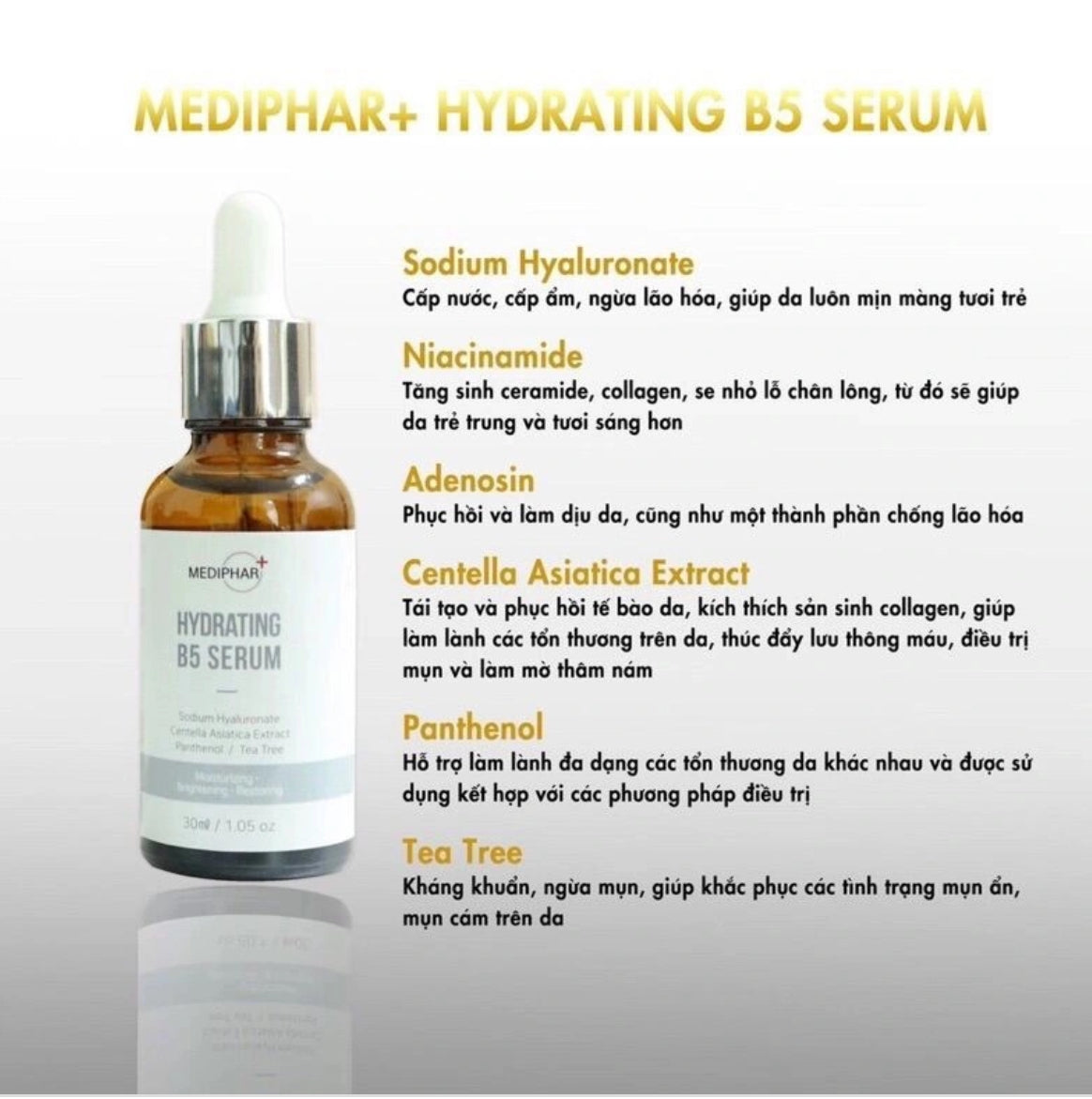 Mediphar Tinh Chất Phục Hồi Da Serum Mediphar Hydrating B5 Serum