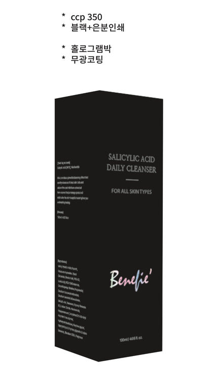 Benefie’ Salicylic Acid Daily Cleanser – SỮA RỬA MẶT HÀNG NGÀY BHA dịu nhẹ cho mọi loại daSẢN XUẤT TẠI HÀN QUỐC 120ml