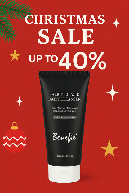Benefie’ Salicylic Acid Daily Cleanser – SỮA RỬA MẶT HÀNG NGÀY BHA dịu nhẹ cho mọi loại daSẢN XUẤT TẠI HÀN QUỐC 120ml